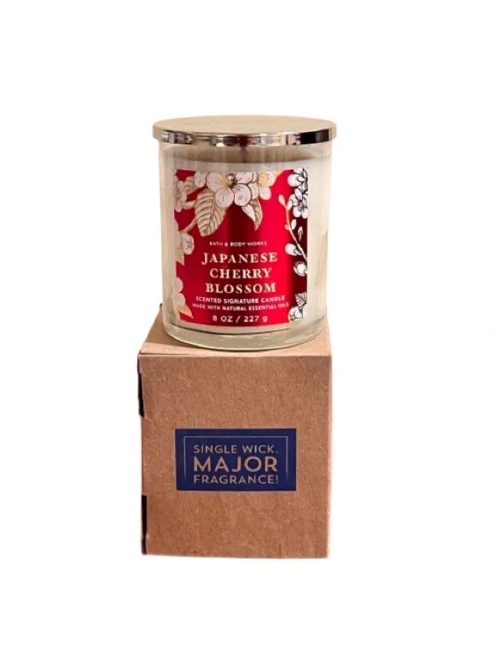🆕- Bath & Bodyworks Japanese Cherry Blossom Single Wick Candle